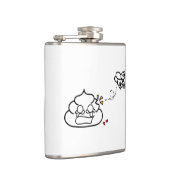 Herzzerbrochen Kack - Brootsch the PooPoo Flachmann (Rechts)