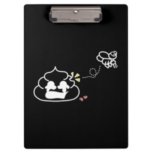 Herzzerbrochen Kack - Brootsch the PooPoo Klemmbrett