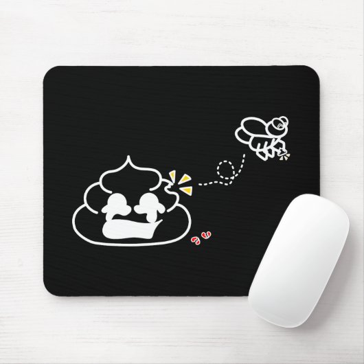 Herzzerbrochen Kack - Brootsch the PooPoo Mousepad (Mit Mouse)