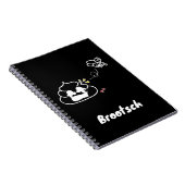 Herzzerbrochen Kack - Brootsch the PooPoo Notizblock (Rechte Seite)