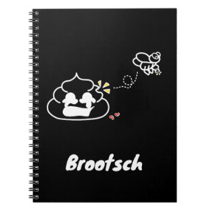 Herzzerbrochen Kack - Brootsch the PooPoo Notizblock