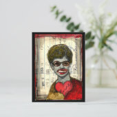 Herzzerbrochene Postkarte (Stehend Vorderseite)