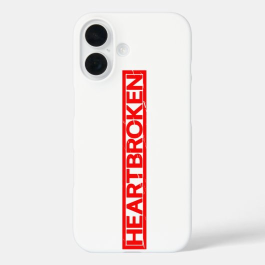 Herzzerrüttete Briefmarke Case-Mate iPhone Hülle (Rückseite)