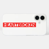 Herzzerrüttete Briefmarke Case-Mate iPhone Hülle (Rückseite (Horizontal))