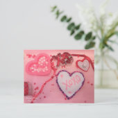 Herzzuckerkost von Gourmet-Leckereien von Cassie Postkarte (Stehend Vorderseite)