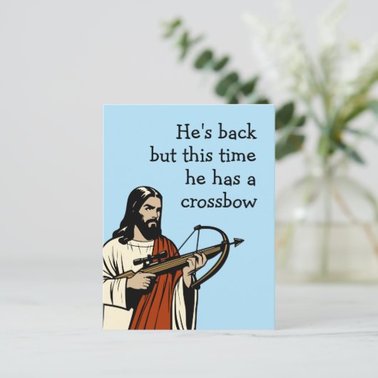 He's Back Postkarte (Stehend Vorderseite)