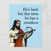 He's Back Postkarte (Vorderseite)