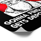 He's Making A List Checking It Twice Gonna Find Ch Poster (Ecke)