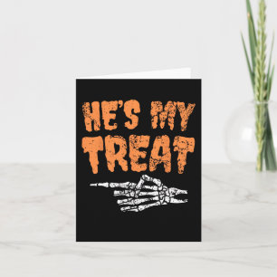 Hes Meine Leckerei Skeleton Matching Couple Hallow Karte