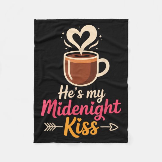 He's My Midnight Kiss Happy New Year Matching Coup Fleecedecke (Vorderseite)