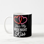 He's My Midnight Kiss Happy New Year Matching Coup Kaffeetasse (Links)