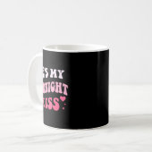 He's My Midnight Kiss Saying Romantic Couple New Y Kaffeetasse (Vorderseite Links)