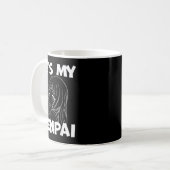 He's My Senpai Funny Anime Matching Couple Girlfri Kaffeetasse (Vorderseite Links)