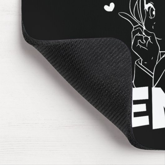 He's My Senpai Funny Anime Matching Couple Girlfri Mousepad (Ecke)