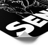 He's My Senpai Funny Anime Matching Couple Girlfri Poster (Ecke)