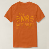 he's My Sweet Potato I YAM Couple's Matching thank T-Shirt (Design vorne)