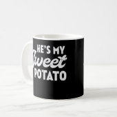 He's My Sweet Potato Matching Couples Halloween Th Kaffeetasse (Vorderseite Links)