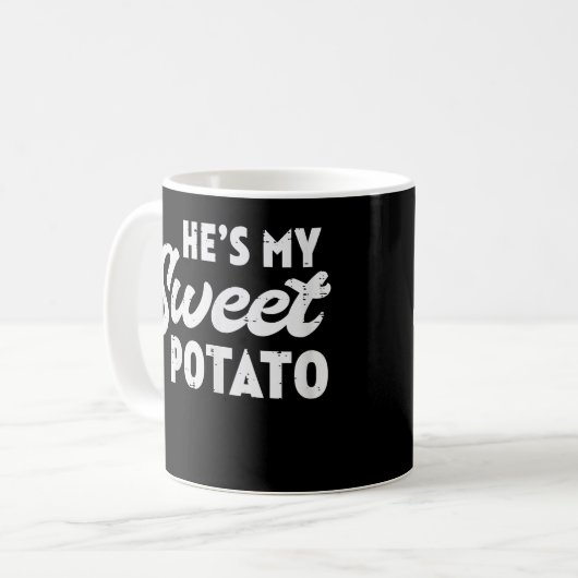 He's My Sweet Potato Matching Couples Halloween Th Kaffeetasse (Vorderseite Links)
