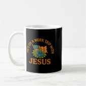 He's On A Work Trip With Jesus Christian Religious Kaffeetasse (Links)