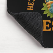 He's On A Work Trip With Jesus Christian Religious Mousepad (Ecke)