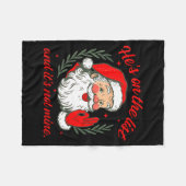 He's On The List And It's Not Mine Fleecedecke (Vorderseite (Horizontal))