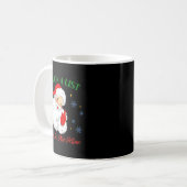 He's On The List Not Mine Santa Funny Christmas Kaffeetasse (Vorderseite Links)