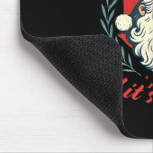 He's On The List Not Mine Santa Funny Christmas Mousepad (Ecke)