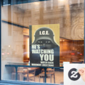 He's Watching You 2026 Fensteraufkleber (Café-Fenster)