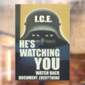 He's Watching You 2026 Fensteraufkleber (Blatt 2)