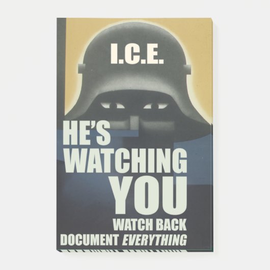 He's Watching You 2026 Post-it Klebezettel (Vorderseite)