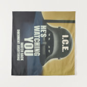 He's Watching You 2026 Wandteppich (Vorderseite (Horizontal))