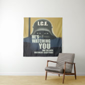 He's Watching You 2026 Wandteppich (Beispiel)