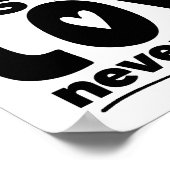 "Hesed Never Versage" 11x14 Semi-Glanz-Poster Poster (Ecke)