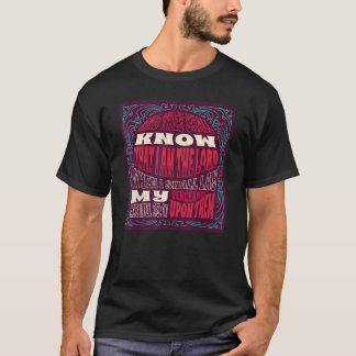 Hesekiel 2517 Wenn ich meine Rache an ihnen vollst T-Shirt