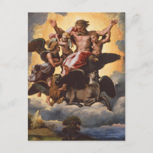 Hesekiels Vision von Raffael Postkarte