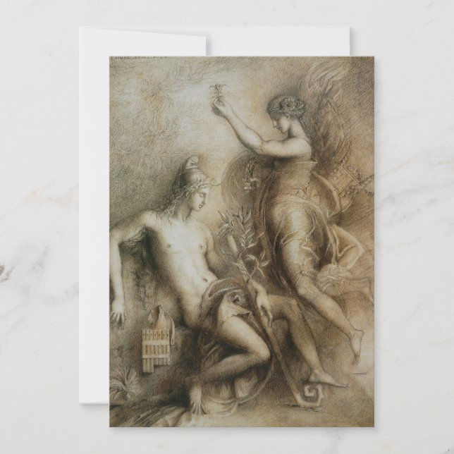 Hesiod and Muse von Gustave Moreau (Vorderseite)