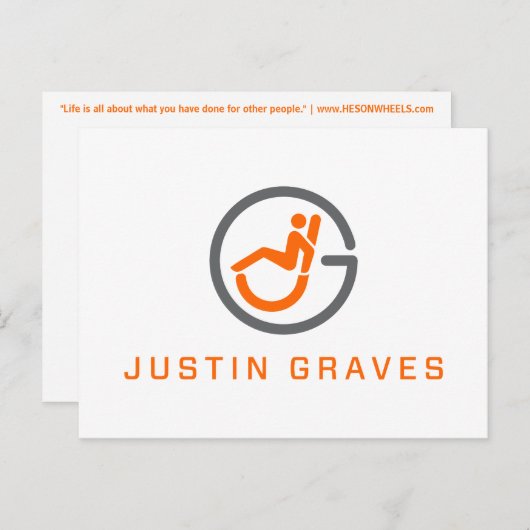 HESONWHEELS Postkarte (Vorne/Hinten)