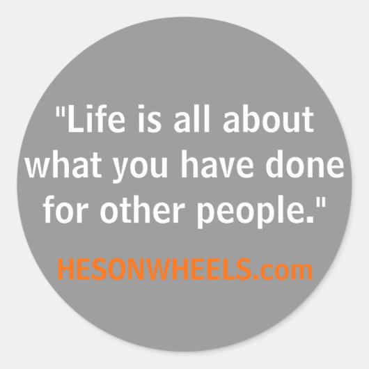 HESONWHEELS Stickers ohne zu vergessen (Vorderseite)