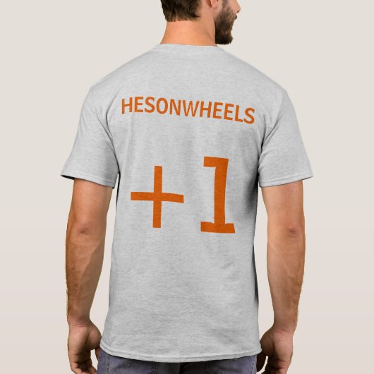 HESONWHEELS Zip Jogger T-Shirt (Rückseite)