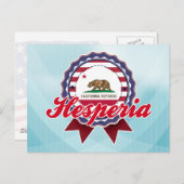 Hesperia, CA Postkarte (Vorne/Hinten)