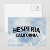 Hesperia California Postkarte (Vorne/Hinten)