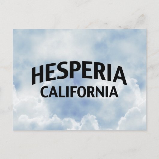 Hesperia California Postkarte (Vorderseite)
