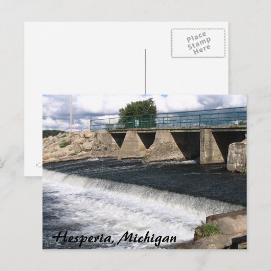 Hesperia Dam Postcard Postkarte (Vorne/Hinten)