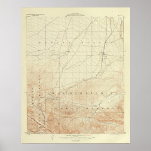 Hesperia Viereck, das San- Andreasriß zeigt Poster