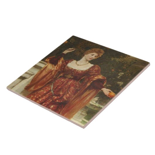 Hesperia (von Frank Dicksee) Fliese (Seite)