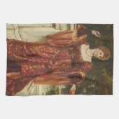 Hesperia (von Frank Dicksee) Geschirrtuch (Horizontal)