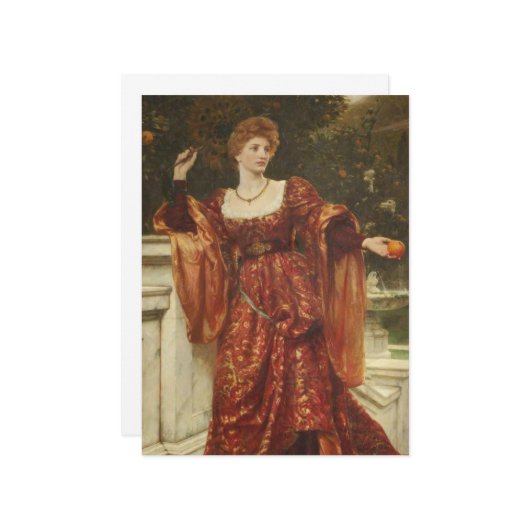 Hesperia (von Frank Dicksee) Karte (Vorderseite/Rückseite Beispiel)