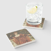 Hesperia (von Frank Dicksee) Steinuntersetzer (Seitenansicht)