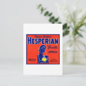 Hesperian Fruchtäpfel Postkarte (Stehend Vorderseite)