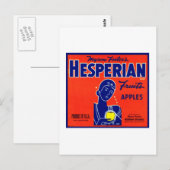 Hesperian Fruchtäpfel Postkarte (Vorne/Hinten)